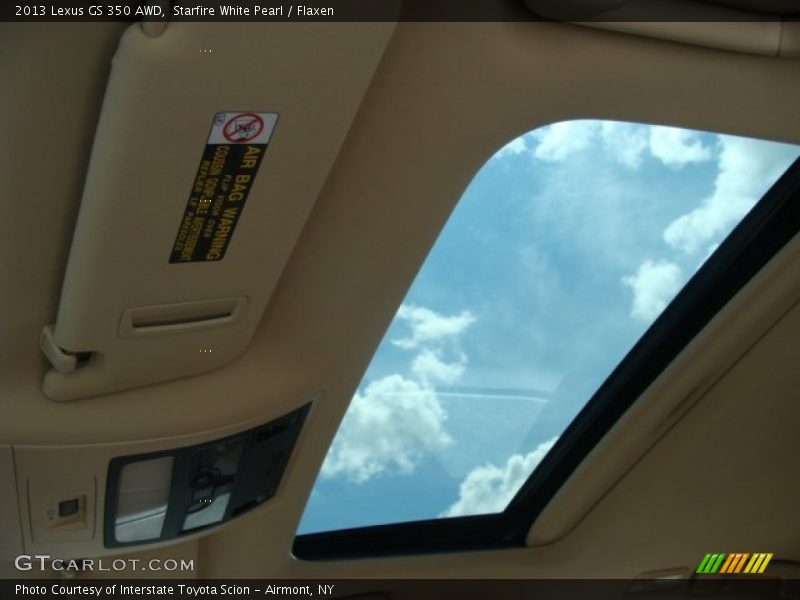 Starfire White Pearl / Flaxen 2013 Lexus GS 350 AWD