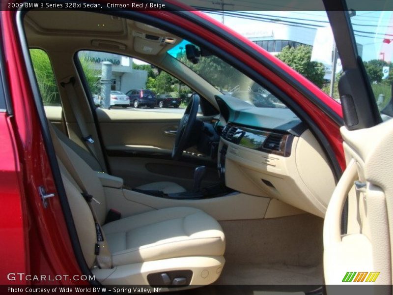 Crimson Red / Beige 2009 BMW 3 Series 328xi Sedan