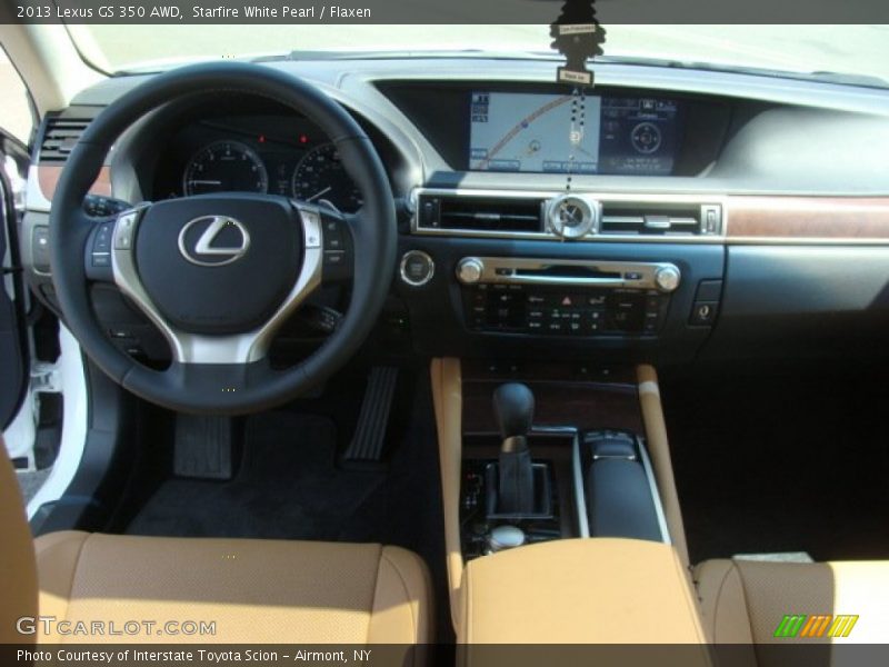 Starfire White Pearl / Flaxen 2013 Lexus GS 350 AWD