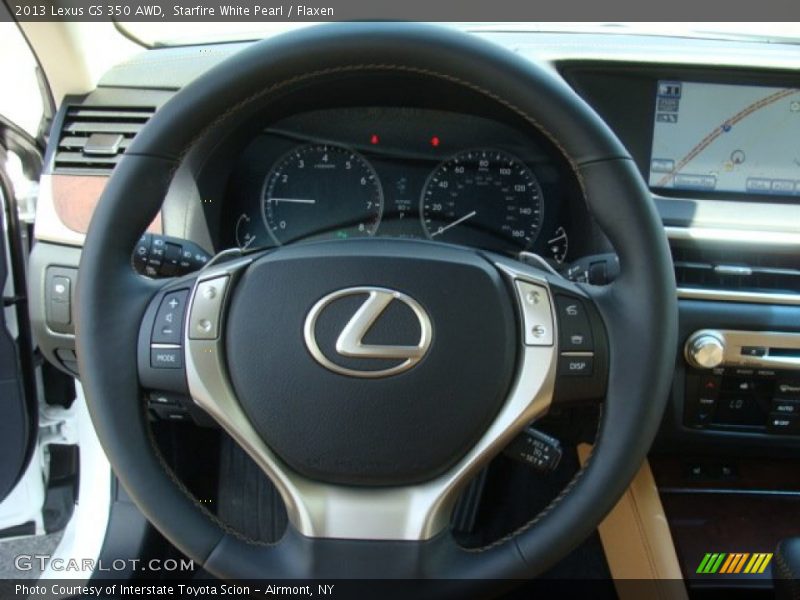 Starfire White Pearl / Flaxen 2013 Lexus GS 350 AWD
