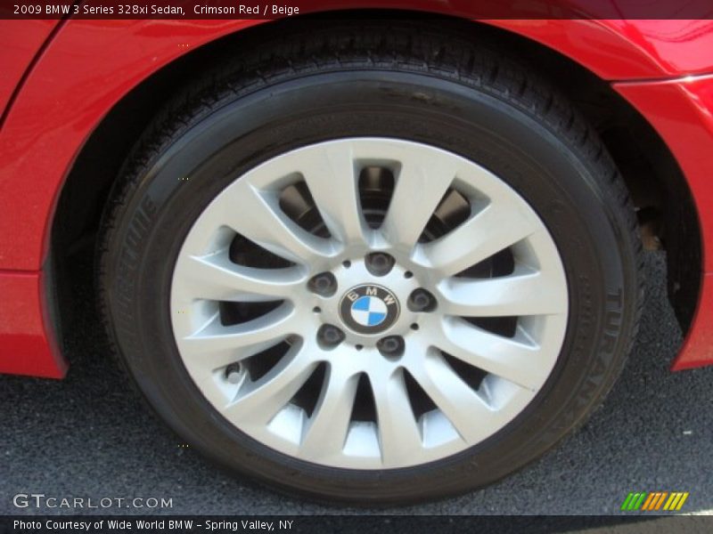 Crimson Red / Beige 2009 BMW 3 Series 328xi Sedan