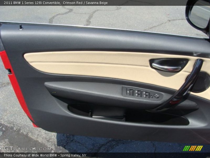 Crimson Red / Savanna Beige 2011 BMW 1 Series 128i Convertible