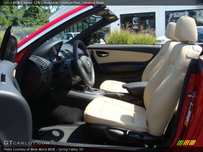 Crimson Red / Savanna Beige 2011 BMW 1 Series 128i Convertible