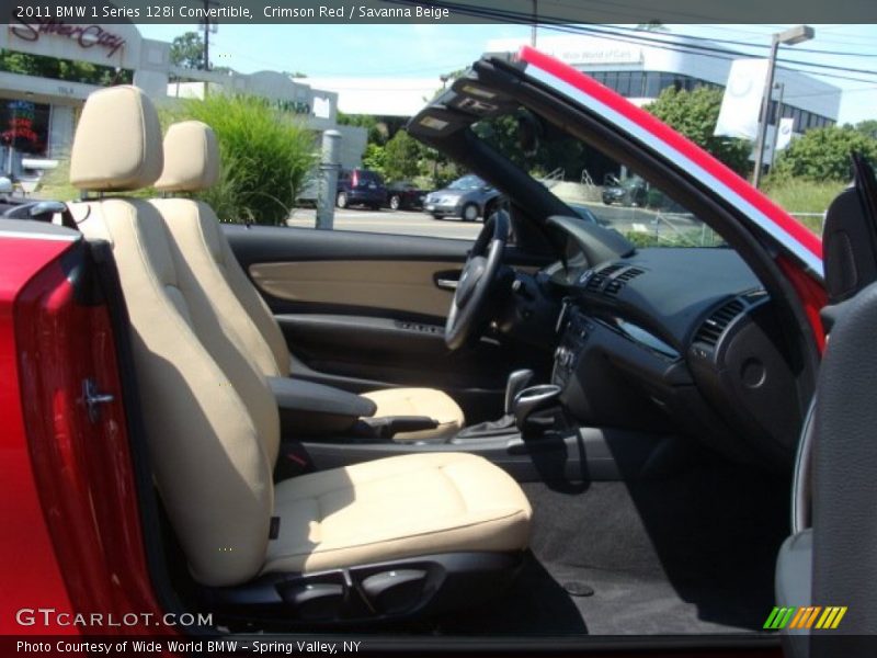 Crimson Red / Savanna Beige 2011 BMW 1 Series 128i Convertible