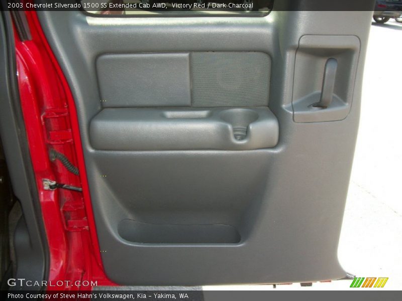 Victory Red / Dark Charcoal 2003 Chevrolet Silverado 1500 SS Extended Cab AWD
