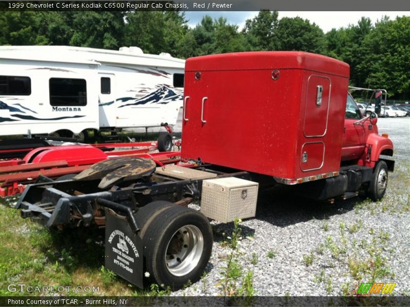 Red / Pewter 1999 Chevrolet C Series Kodiak C6500 Regular Cab Chassis