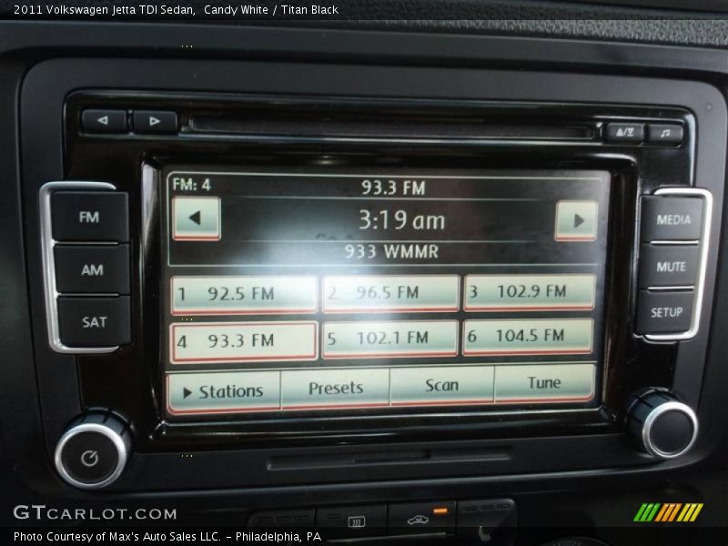 Candy White / Titan Black 2011 Volkswagen Jetta TDI Sedan