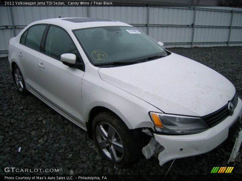 Candy White / Titan Black 2011 Volkswagen Jetta TDI Sedan