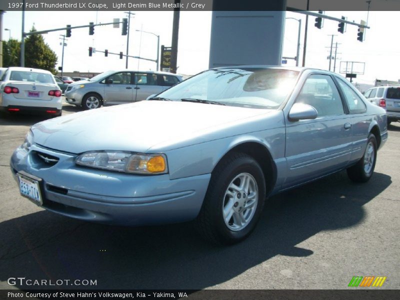 Light Denim Blue Metallic / Grey 1997 Ford Thunderbird LX Coupe