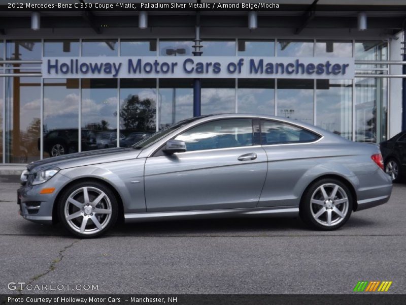 Palladium Silver Metallic / Almond Beige/Mocha 2012 Mercedes-Benz C 350 Coupe 4Matic
