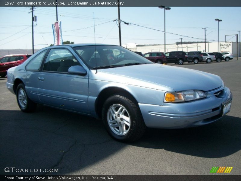 Light Denim Blue Metallic / Grey 1997 Ford Thunderbird LX Coupe