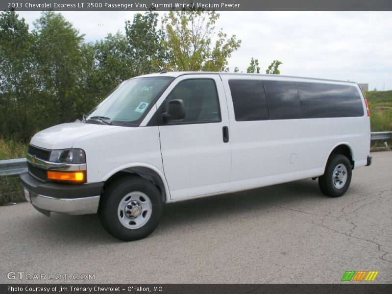 Summit White / Medium Pewter 2013 Chevrolet Express LT 3500 Passenger Van