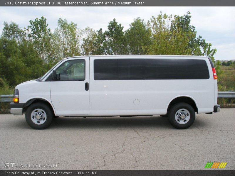 Summit White / Medium Pewter 2013 Chevrolet Express LT 3500 Passenger Van