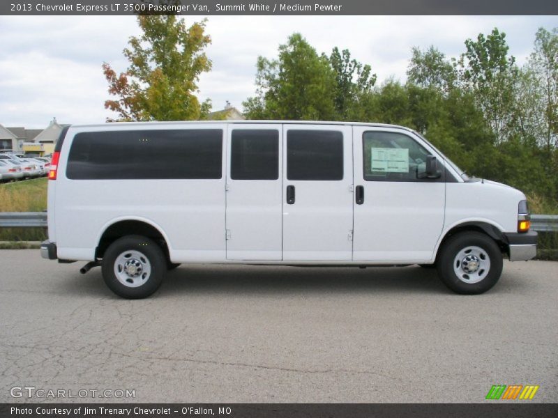 Summit White / Medium Pewter 2013 Chevrolet Express LT 3500 Passenger Van