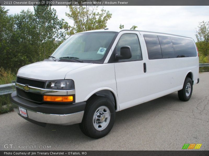 Summit White / Medium Pewter 2013 Chevrolet Express LT 3500 Passenger Van