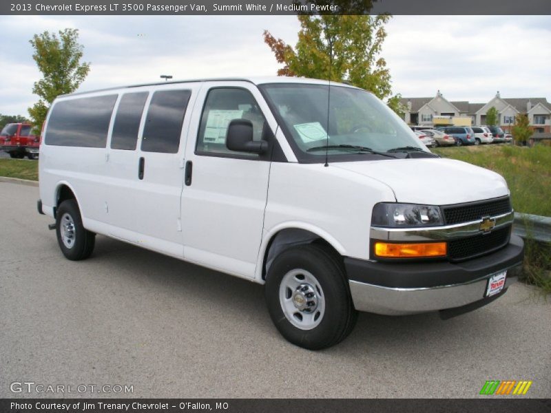 Summit White / Medium Pewter 2013 Chevrolet Express LT 3500 Passenger Van
