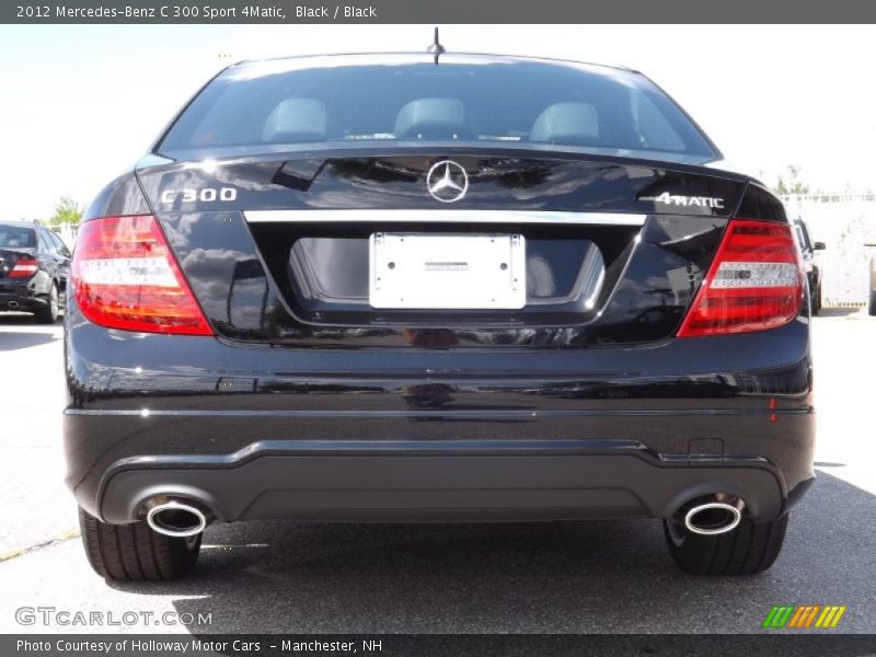 Black / Black 2012 Mercedes-Benz C 300 Sport 4Matic