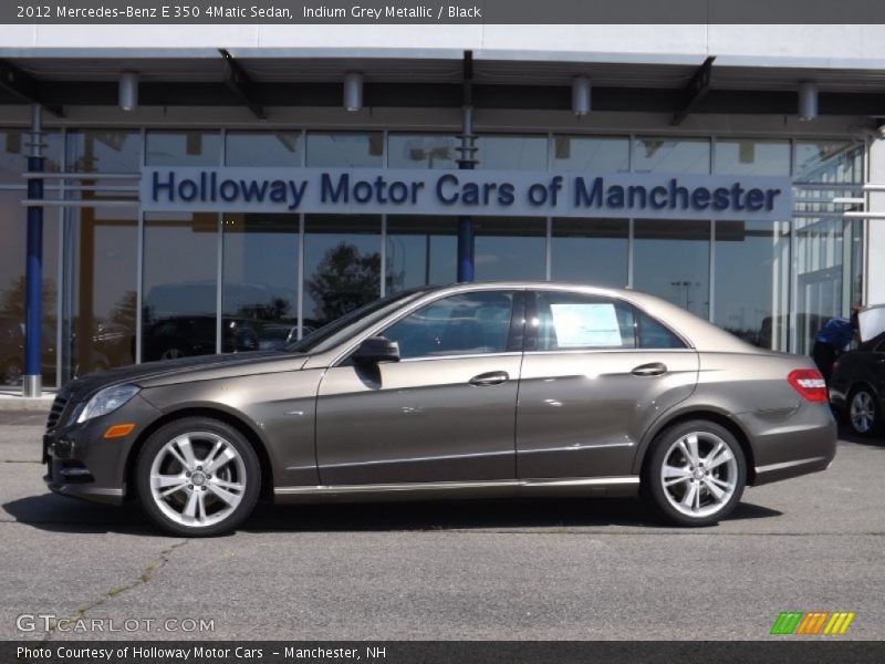 Indium Grey Metallic / Black 2012 Mercedes-Benz E 350 4Matic Sedan