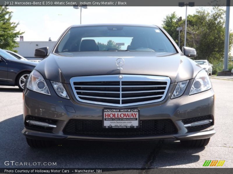 Indium Grey Metallic / Black 2012 Mercedes-Benz E 350 4Matic Sedan