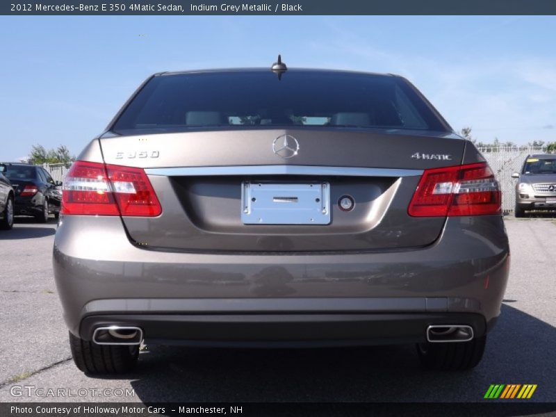 Indium Grey Metallic / Black 2012 Mercedes-Benz E 350 4Matic Sedan