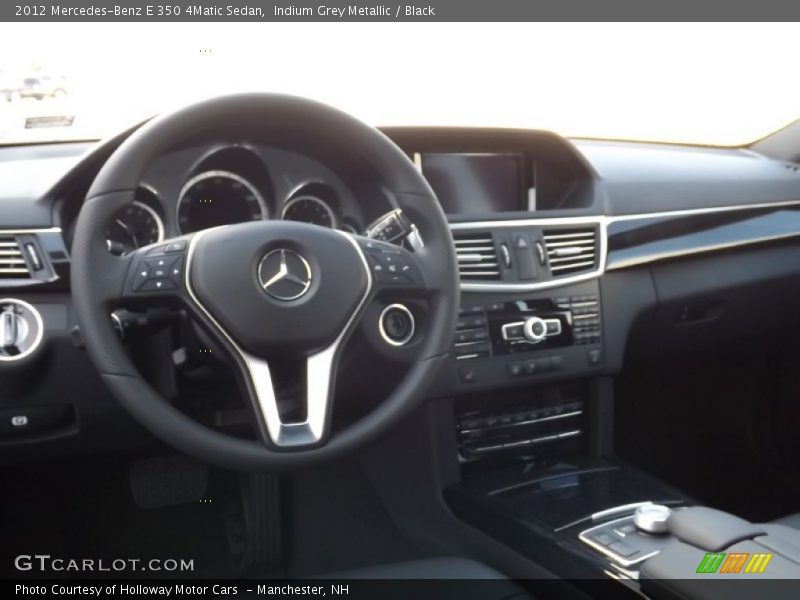 Indium Grey Metallic / Black 2012 Mercedes-Benz E 350 4Matic Sedan