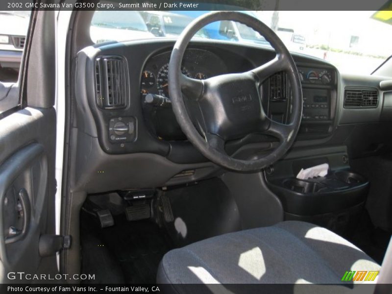 Summit White / Dark Pewter 2002 GMC Savana Van G3500 Cargo