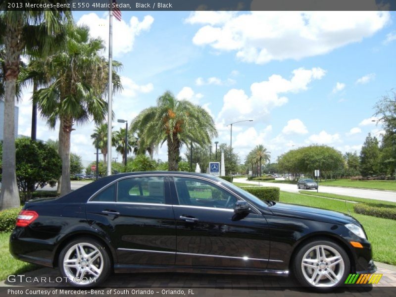 Black / Black 2013 Mercedes-Benz E 550 4Matic Sedan