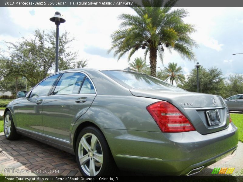 Palladium Silver Metallic / Ash/Grey 2013 Mercedes-Benz S 550 Sedan