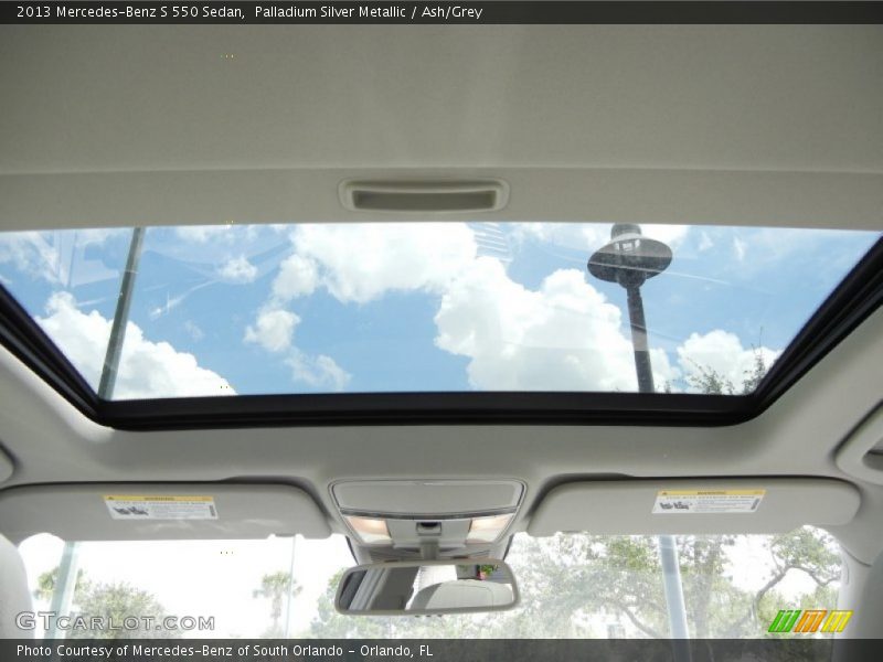 Palladium Silver Metallic / Ash/Grey 2013 Mercedes-Benz S 550 Sedan