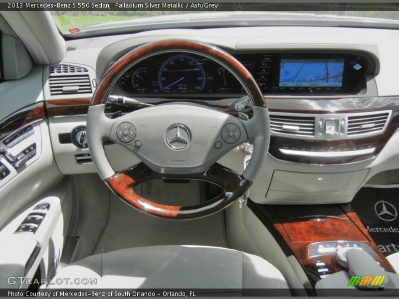 Palladium Silver Metallic / Ash/Grey 2013 Mercedes-Benz S 550 Sedan