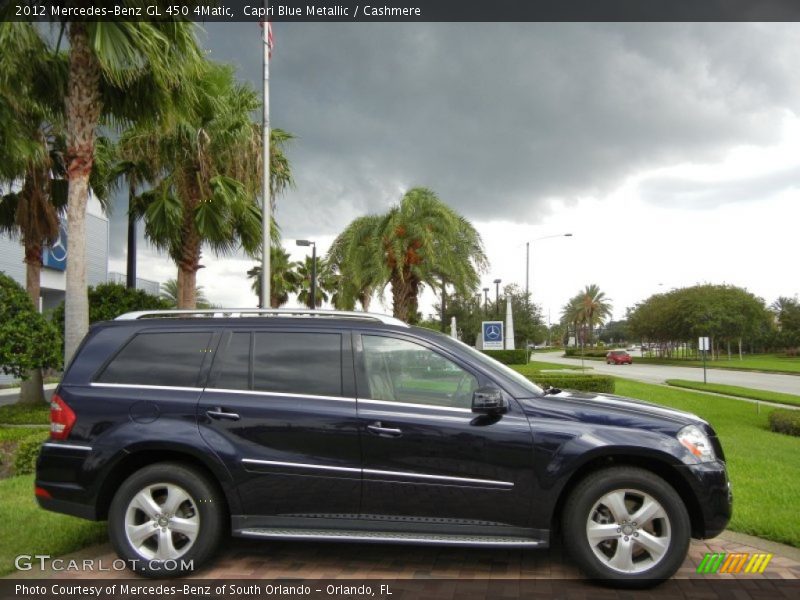 Capri Blue Metallic / Cashmere 2012 Mercedes-Benz GL 450 4Matic