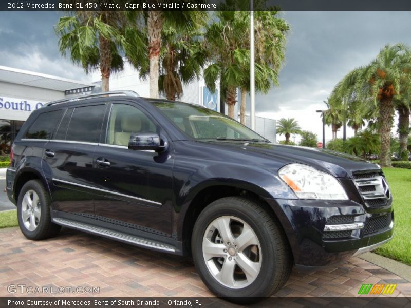 Capri Blue Metallic / Cashmere 2012 Mercedes-Benz GL 450 4Matic