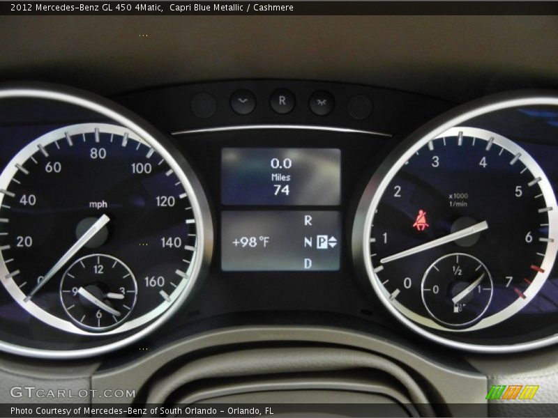 Capri Blue Metallic / Cashmere 2012 Mercedes-Benz GL 450 4Matic