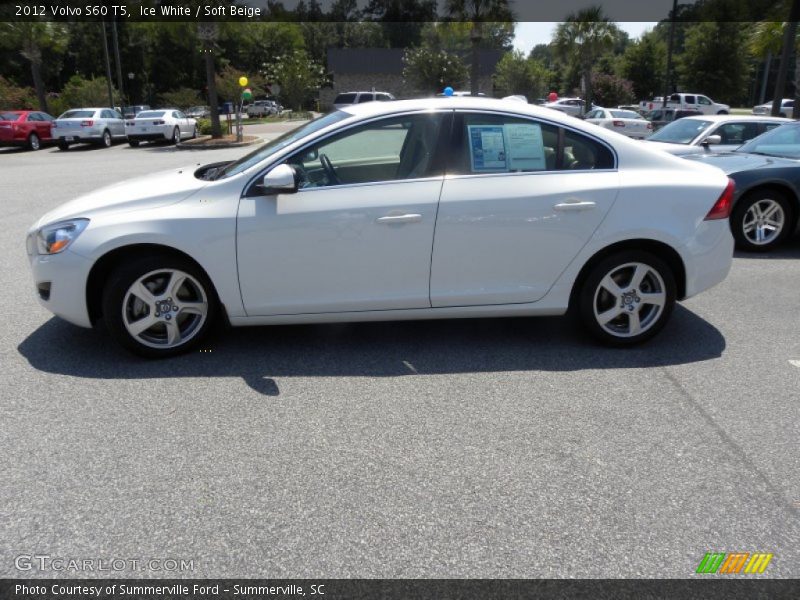 Ice White / Soft Beige 2012 Volvo S60 T5