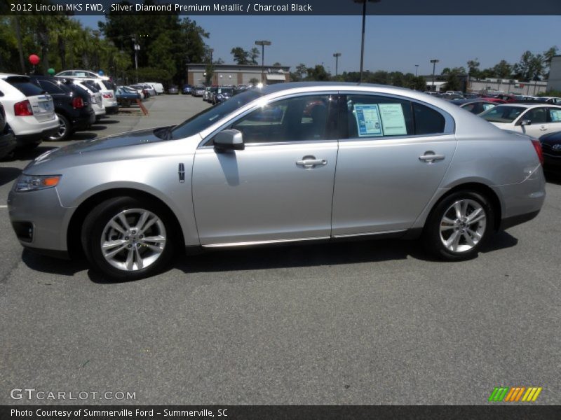 Silver Diamond Premium Metallic / Charcoal Black 2012 Lincoln MKS FWD