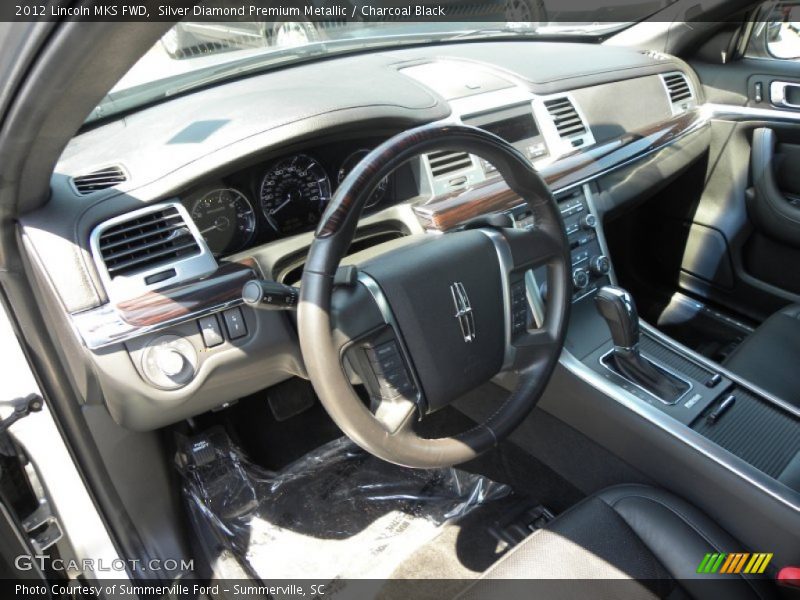 Silver Diamond Premium Metallic / Charcoal Black 2012 Lincoln MKS FWD