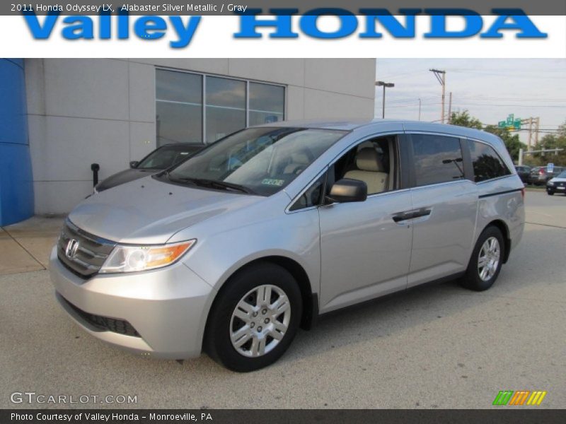 Alabaster Silver Metallic / Gray 2011 Honda Odyssey LX