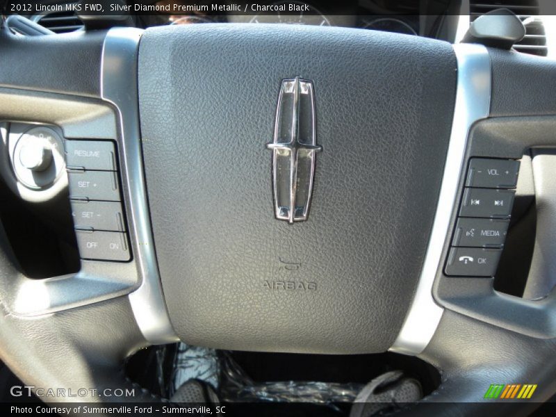 Silver Diamond Premium Metallic / Charcoal Black 2012 Lincoln MKS FWD
