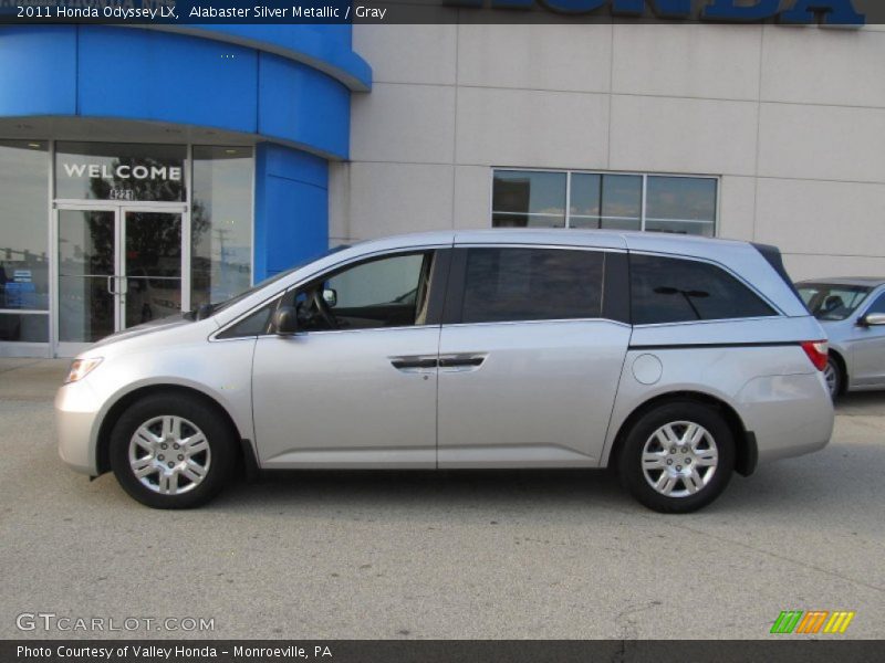 Alabaster Silver Metallic / Gray 2011 Honda Odyssey LX