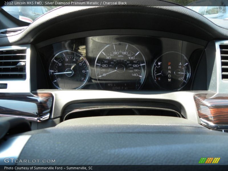 Silver Diamond Premium Metallic / Charcoal Black 2012 Lincoln MKS FWD