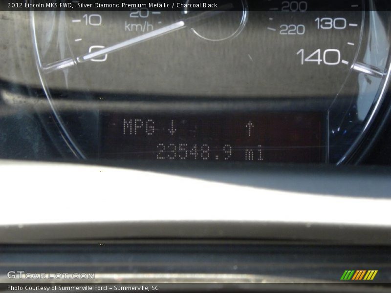 Silver Diamond Premium Metallic / Charcoal Black 2012 Lincoln MKS FWD