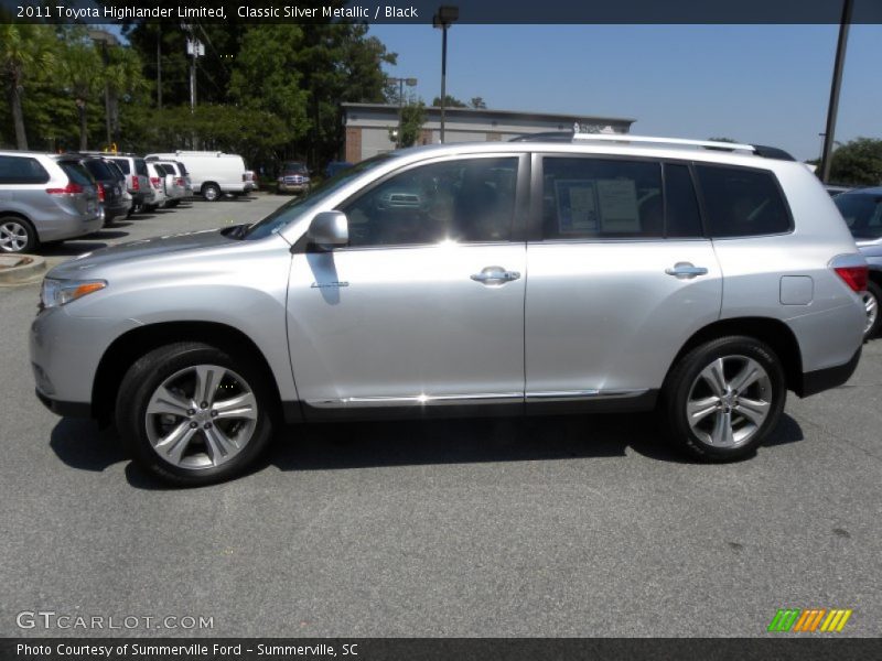 Classic Silver Metallic / Black 2011 Toyota Highlander Limited