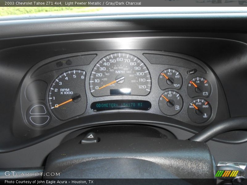 Light Pewter Metallic / Gray/Dark Charcoal 2003 Chevrolet Tahoe Z71 4x4