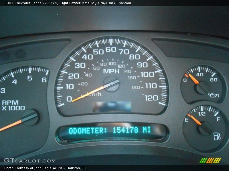 Light Pewter Metallic / Gray/Dark Charcoal 2003 Chevrolet Tahoe Z71 4x4