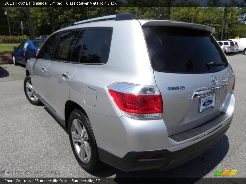 Classic Silver Metallic / Black 2011 Toyota Highlander Limited