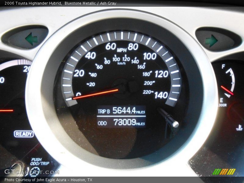 Bluestone Metallic / Ash Gray 2006 Toyota Highlander Hybrid