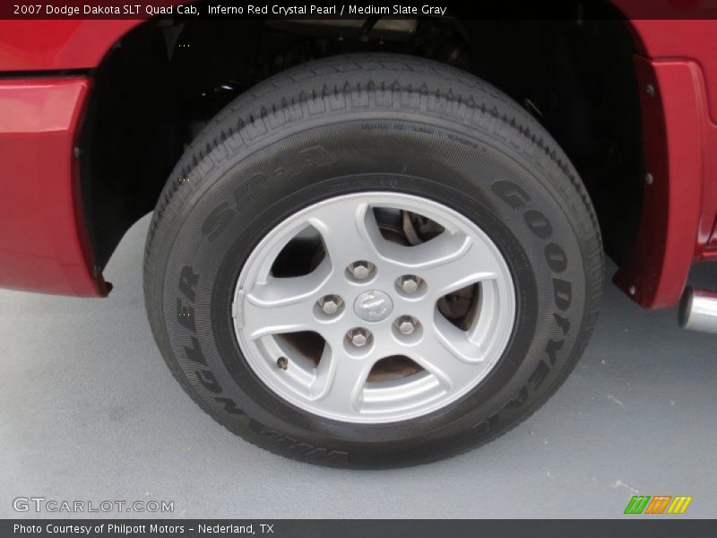 Inferno Red Crystal Pearl / Medium Slate Gray 2007 Dodge Dakota SLT Quad Cab