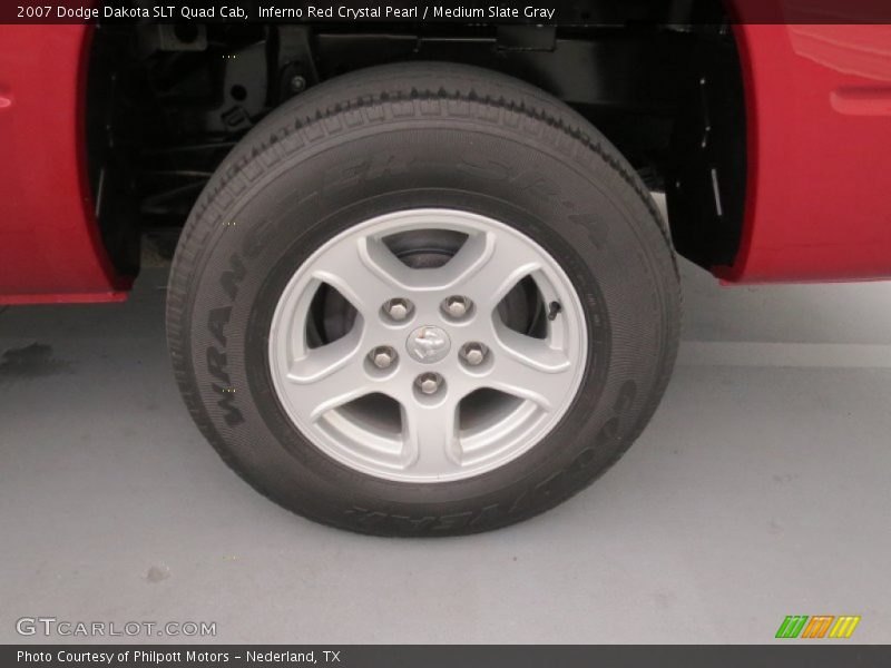 Inferno Red Crystal Pearl / Medium Slate Gray 2007 Dodge Dakota SLT Quad Cab