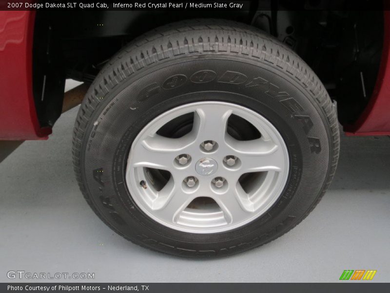 Inferno Red Crystal Pearl / Medium Slate Gray 2007 Dodge Dakota SLT Quad Cab