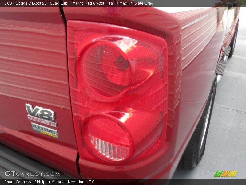 Inferno Red Crystal Pearl / Medium Slate Gray 2007 Dodge Dakota SLT Quad Cab